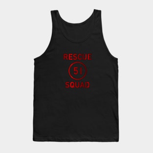 Squad 51 (Red Metallic) Tank Top